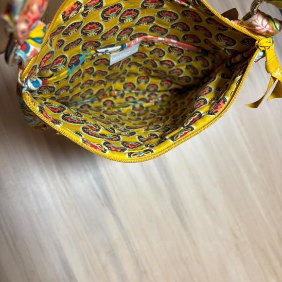 Vera Bradley Yellow and Blue Floral Crossbody Bag - Picture 4 of 4